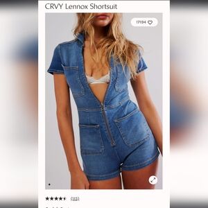 Free people CRVY Lennox shortsuit
